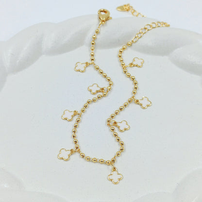 Tobillera van cleef balín blanco