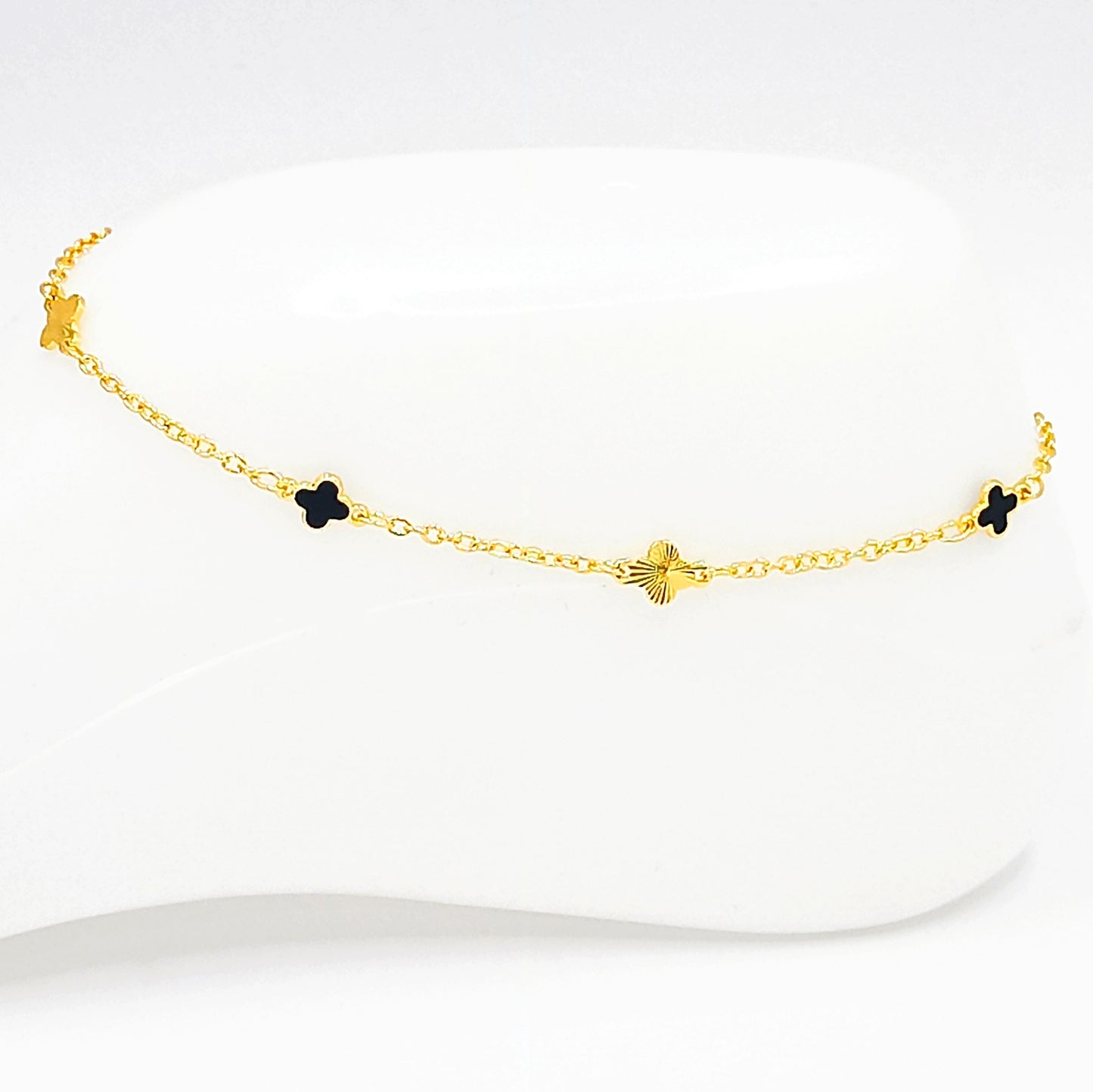 Tobillera van cleef negro