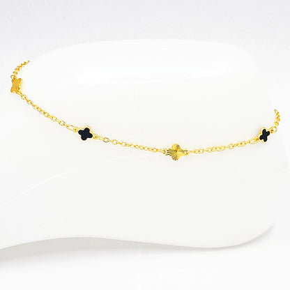 Tobillera van cleef negro