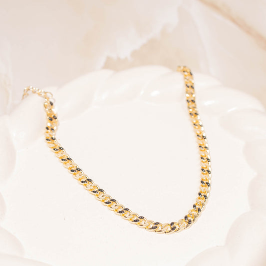 Tobillera Cubana negra