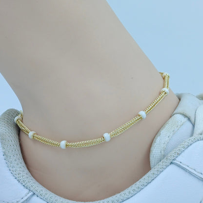 Tobillera Punto Blanco