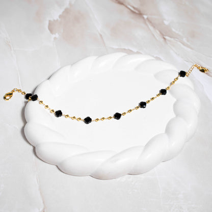 Tobillera van cleef zircón negro