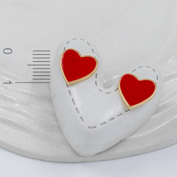 Topo corazon esmaltado (1,1cm)Amulí