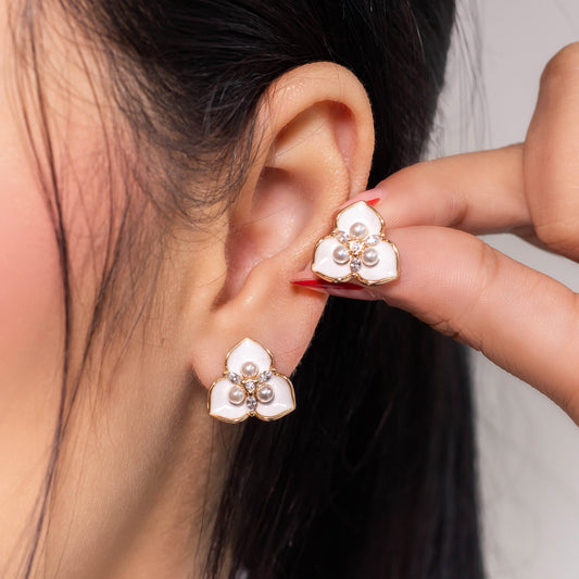 Topo flor perla 