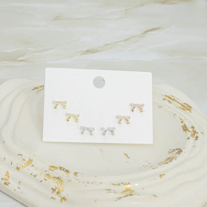 Topo trío moños baguete 3 oros