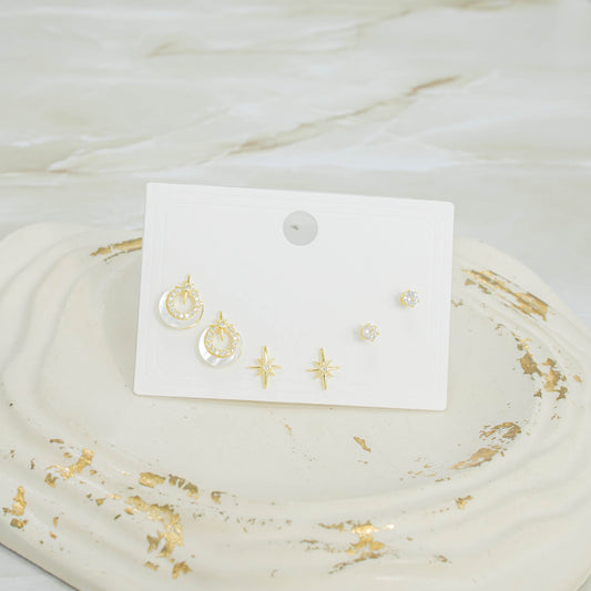 Topo trío estrella nacar