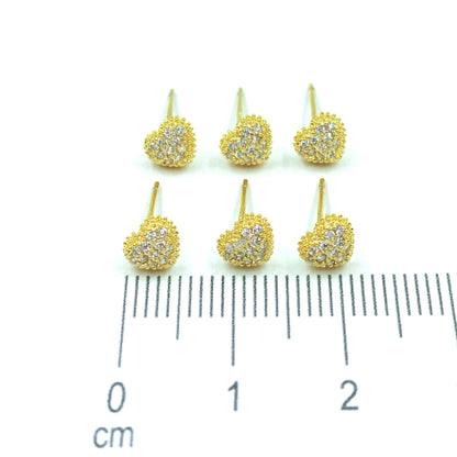 Topo trío corazones fuego