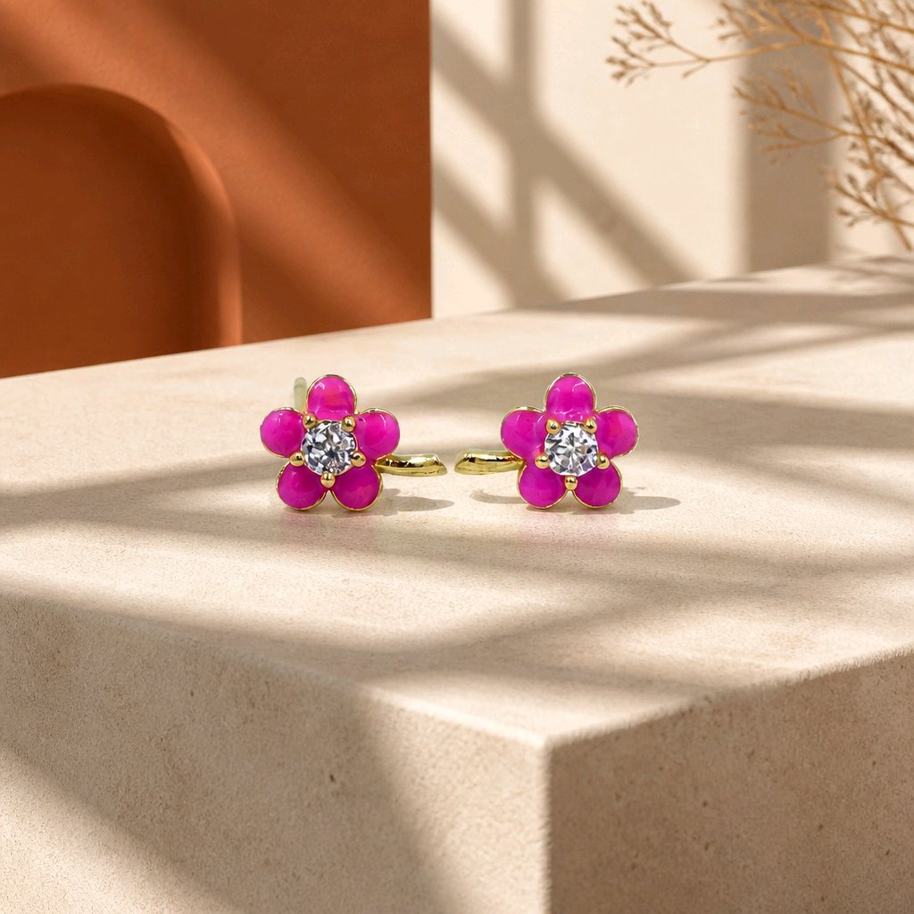 Topo flor rosada