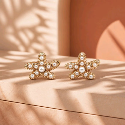 Topo estrella de mar mini perlas