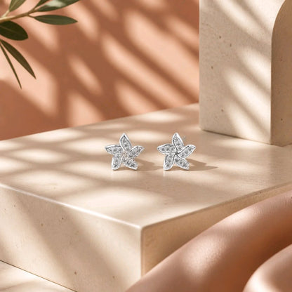 Topo flor baño de plata
