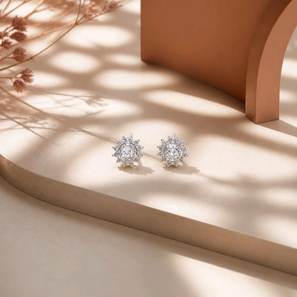 Topo flor baño de plata