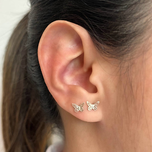 Topo plata mariposa perforada