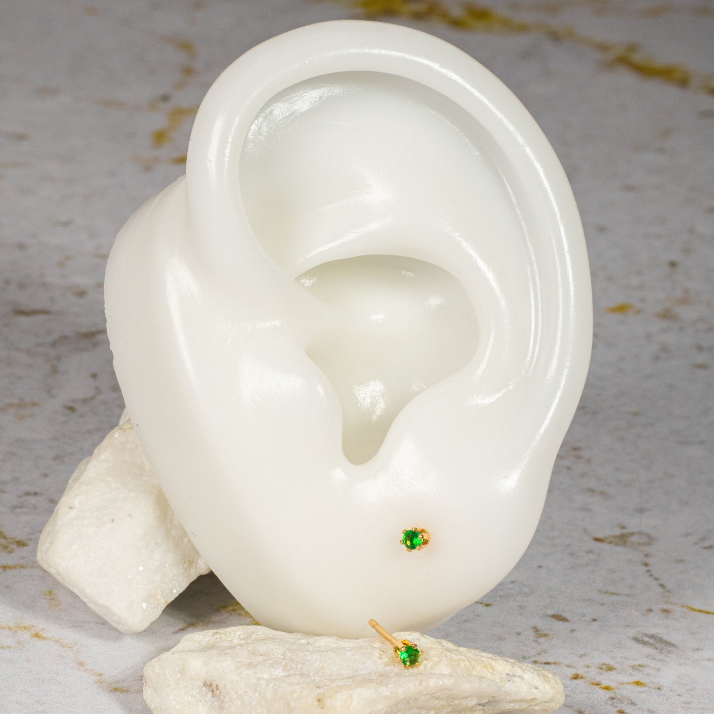 Topo zircón (2mm) Esmeralda