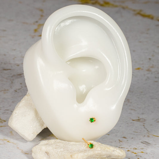 Topo zircón (2mm) Esmeralda